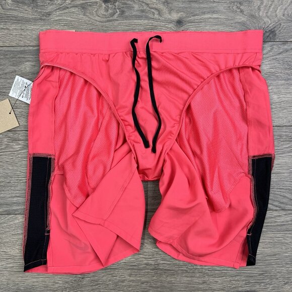 Nike Shorts Size Large Mens Pink Dri Fit Challenger 7" Brief Lined Versatile - Picture 10 of 13